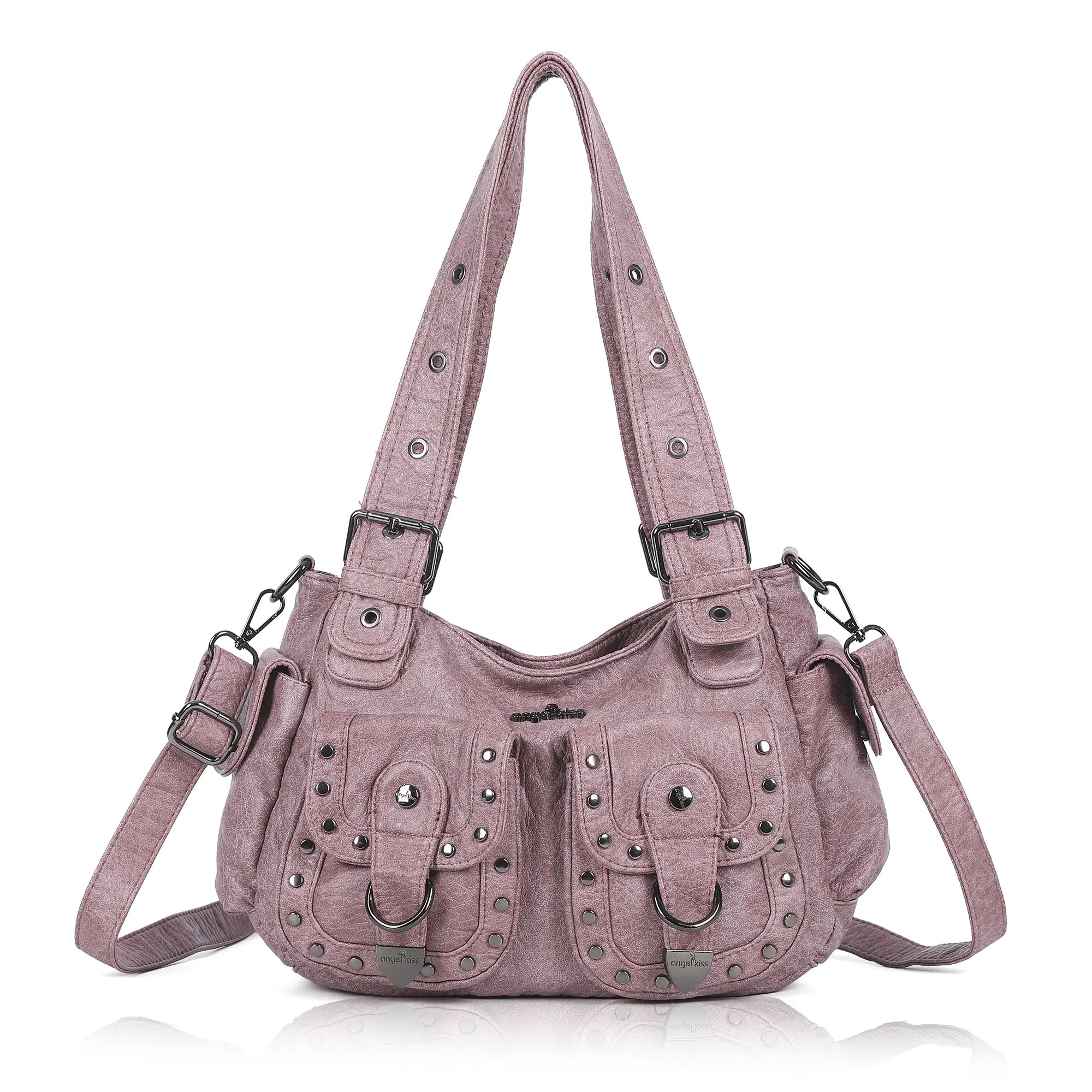 Textured Multi-Pocket Shoulder Bag for Y2K Outfits and Daily